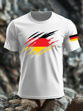 Bedrucktes T-Shirt mit deutscher Flagge für Frauen